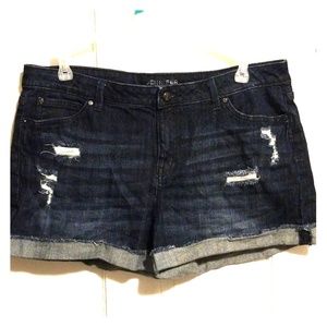 Mid rise Jean shorts 16